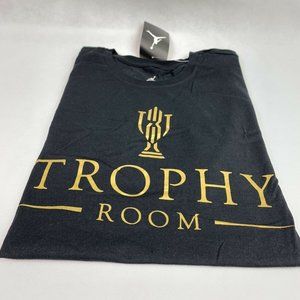 AirJordan TrophyRoom Jumpman Black/Gold ShortSleeve Mens T-Shirt  847739-013
